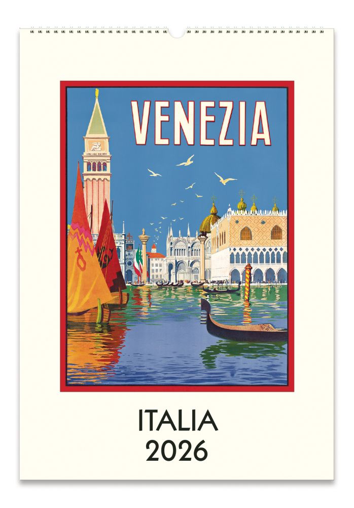 Cavallini 2026 Wall Calendar Italia Bobangles