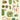 Cavallini Tea Towel - Succulents