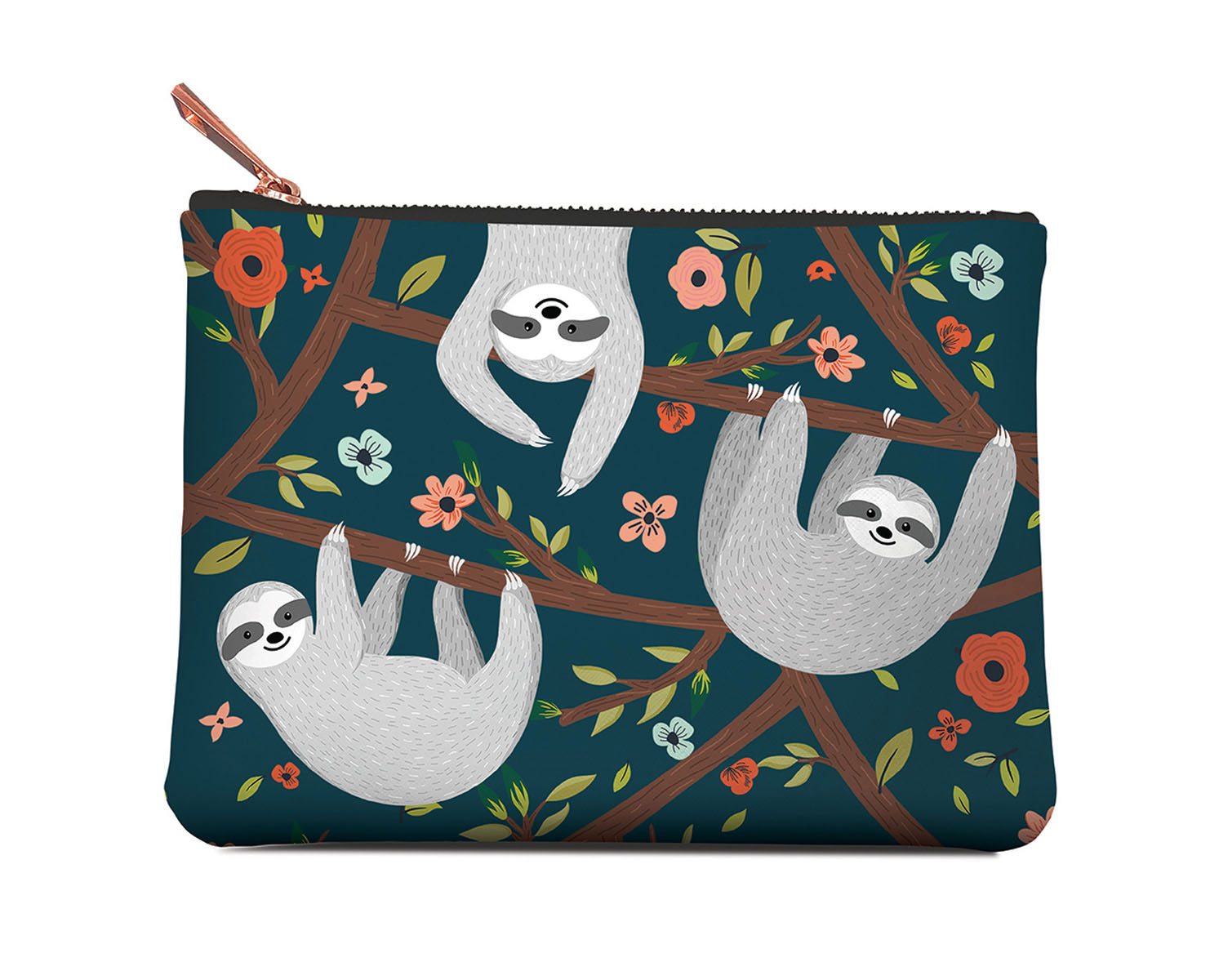 Studio Oh Zippered Pouch Medium - Sloth Life - Bobangles