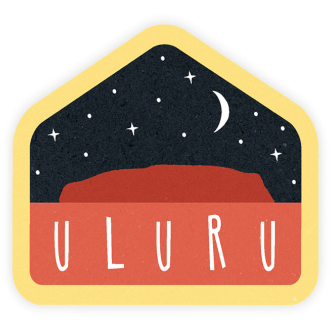 Sunday Paper Bumper Sticker - Uluru