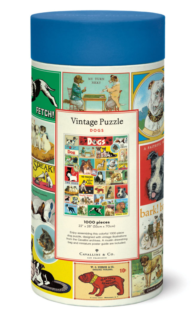 Cavallini - 1000 Pc Puzzle Vintage Dog - Bobangles
