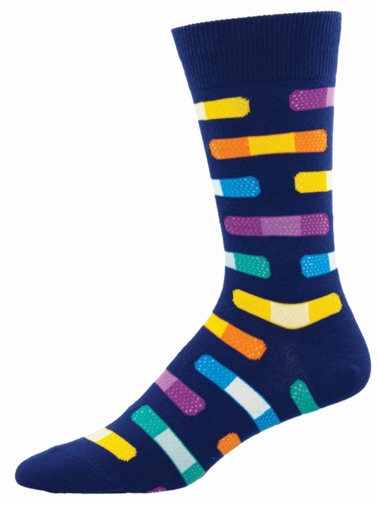 Socksmith Mens Socks - Brightest Bandages - Bobangles