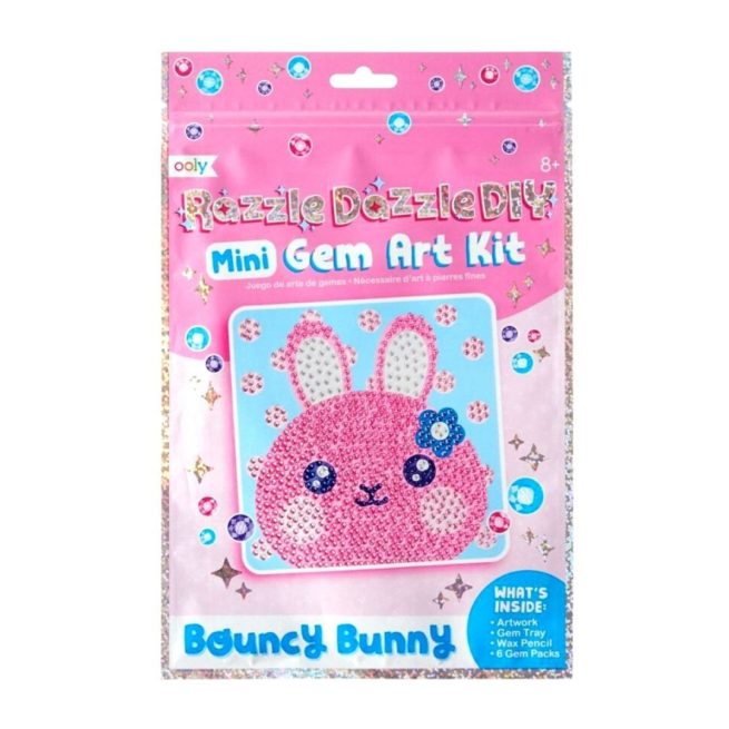 Ooly Razzle Dazzle Mini DIY Gem Art Kit - Bouncy Bunny