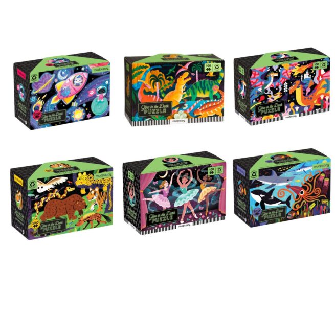Mudpuppy 100 Pc Glow in Dark Puzzle /12