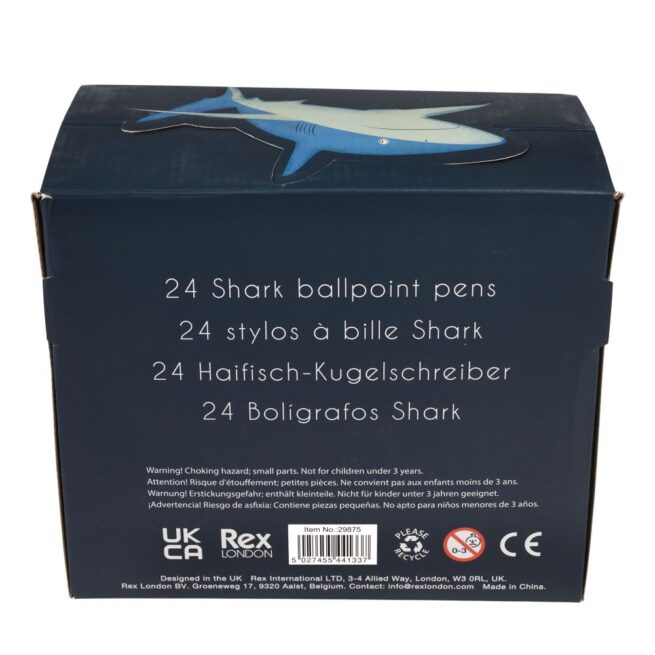 Rex London Shark Ballpoint Pen Display/24 - Image 3