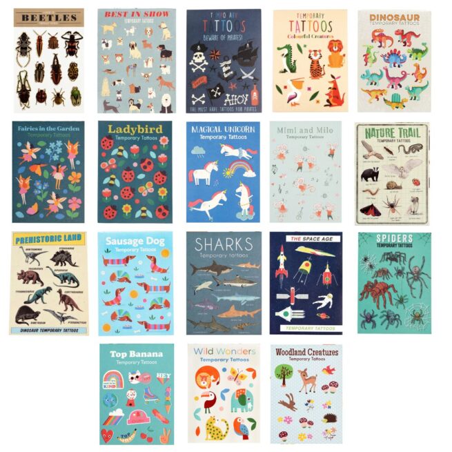 Rex London Temporary Tattoos Multipack/45 Assorted