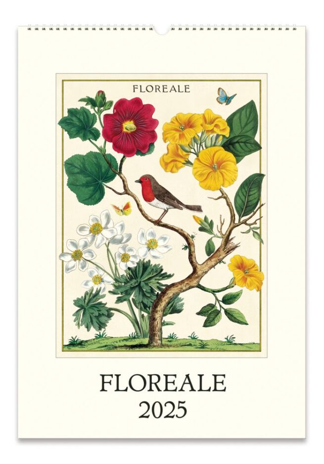 Cavallini 2025 Wall Calendar Floreale Bobangles