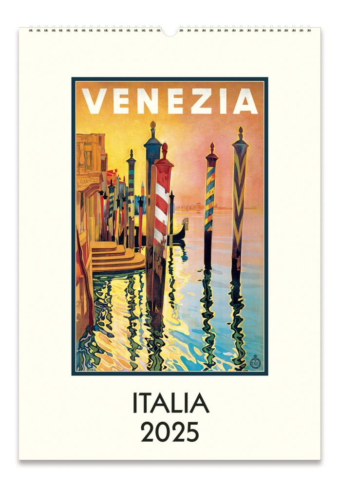 Cavallini 2025 Wall Calendar Italia Bobangles