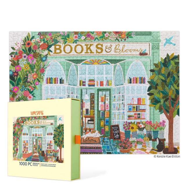 WerkShoppe 1000 Pc Puzzle – Books & Blooms - Image 2