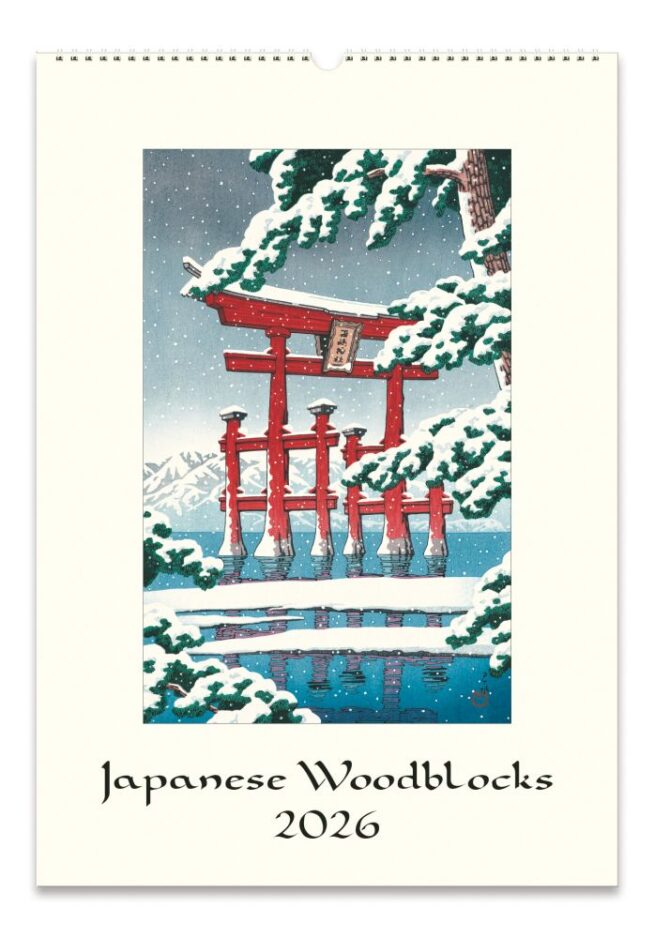 Cavallini 2026 Wall Calendar –  Japanese Woodblock