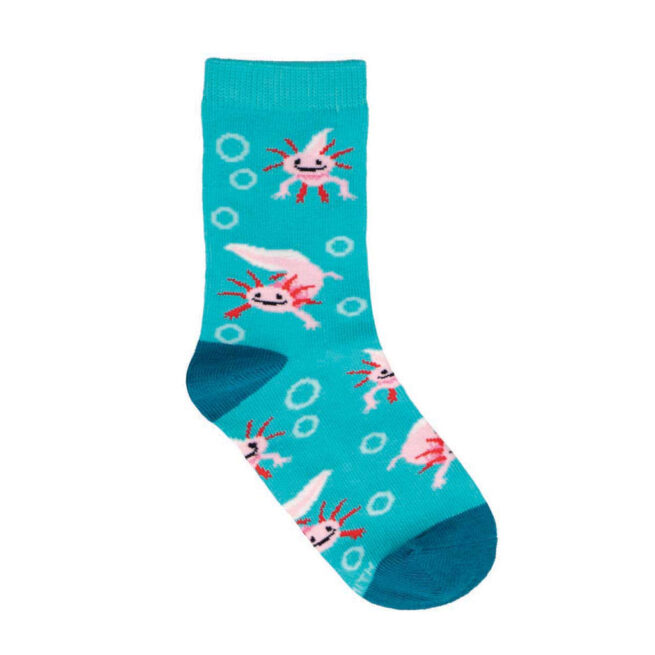 Socksmith Kids Socks 4-7 yrs - Awesome Axolotls